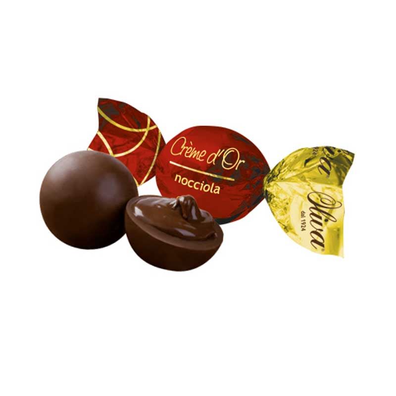 Choklad Boules med hasselnötsfyllning