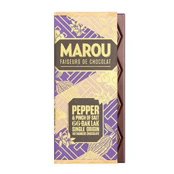 66% mörk choklad med peppar & salt – 24g