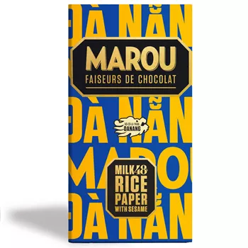 48% mjölkchoklad med rispapper & sesam – 80g