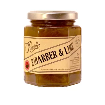 Rabarber & lime-sylt