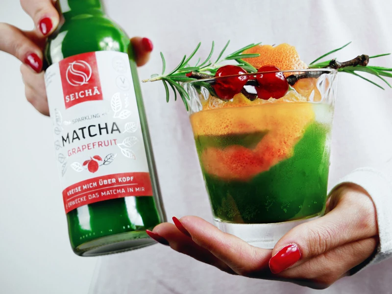 Cocktail med matcha