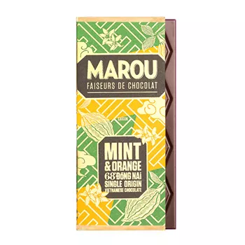 Mörk choklad med chokladmynta & apelsin 24g – 68%