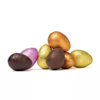 Chokladägg mix mjölk- & mörk choklad 15g