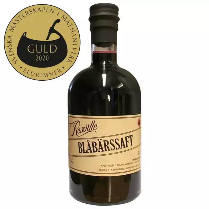 Bild på Kallpressad blåbärssaft – 50cl