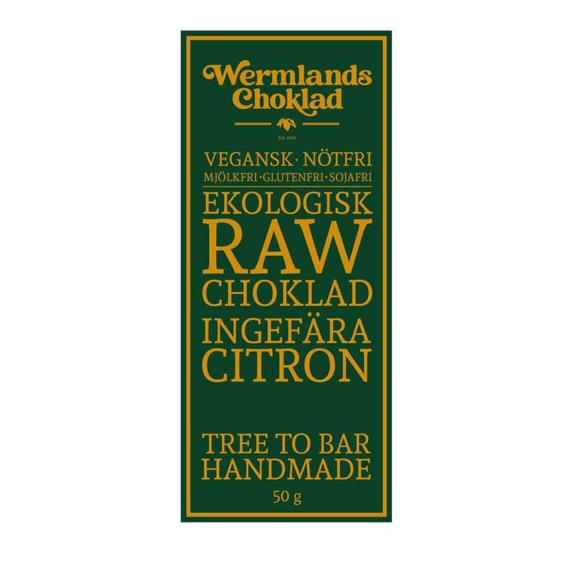 Rawchoklad Citron/ingefära