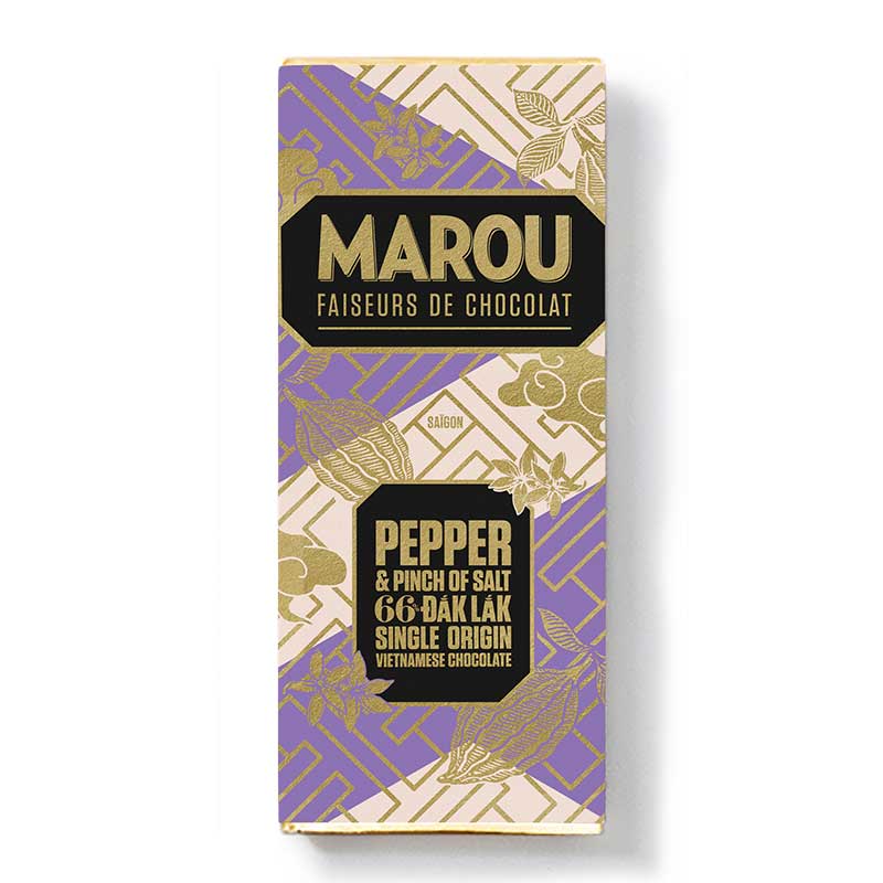 Mörk choklad med peppar & salt 24g - 66%