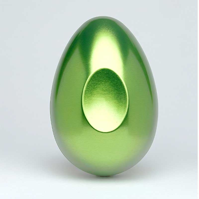 Bild på Grönt påskägg i metall - 15 cm