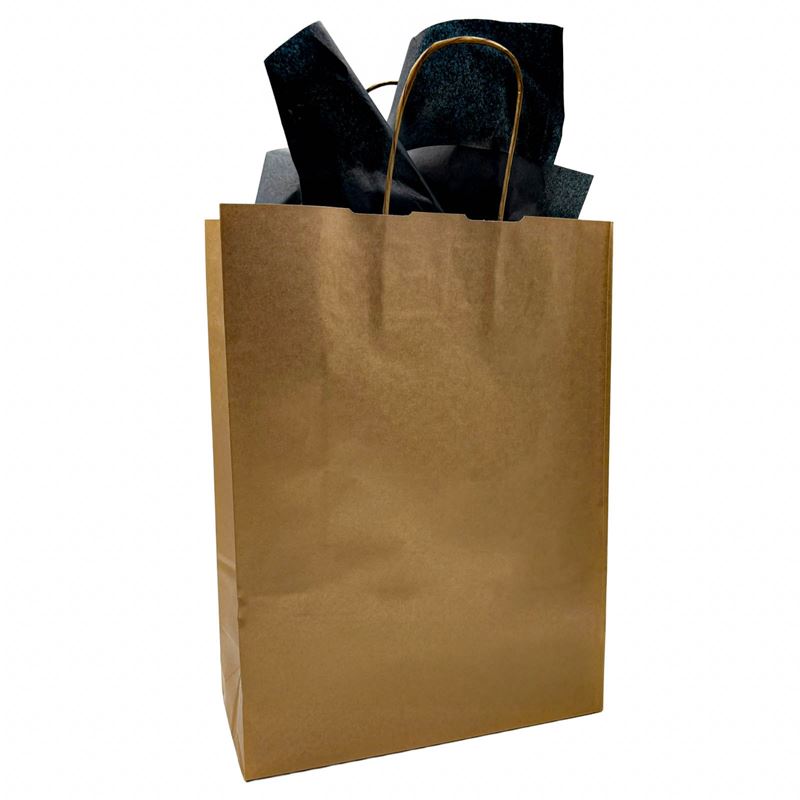 Presentpåse stor - Guld