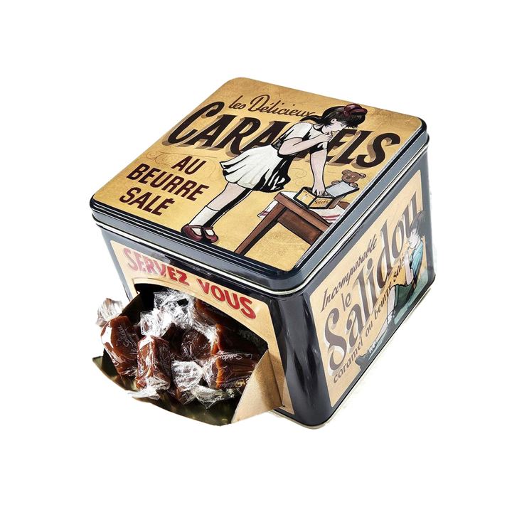 Bild på Metallburk Vintage med smörkola