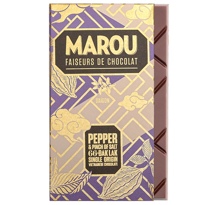 Mörk choklad med peppar & salt 66%