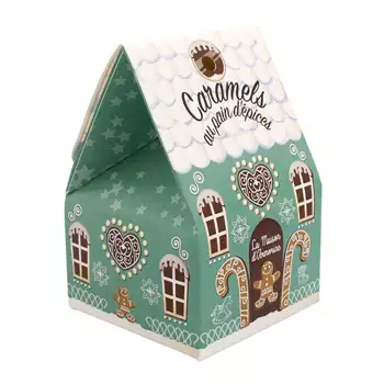 Juligt hus - Pepparkakssmörkolor