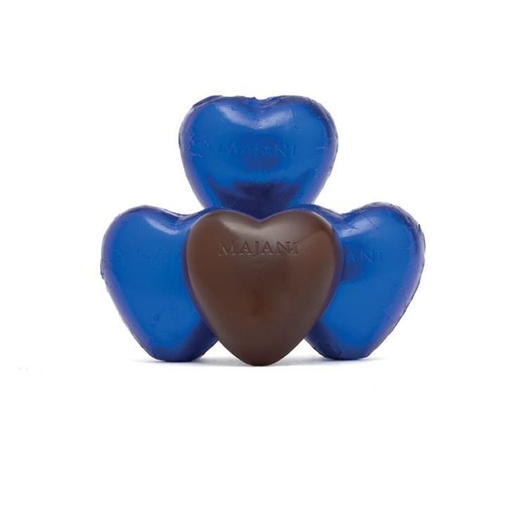 Bild på Mörkt chokladhjärta nougat 15g