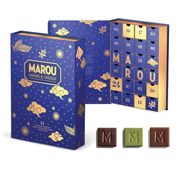 Julkalender med exklusiva chokladnaps