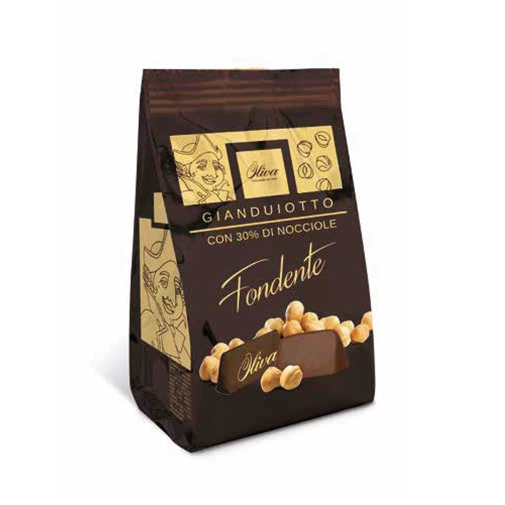 Bild på Presentpåse med mörk Giandujottinougat