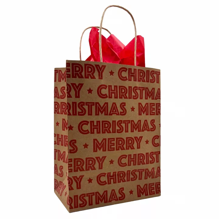 Bild på Presentpåse liten – Merry christmas