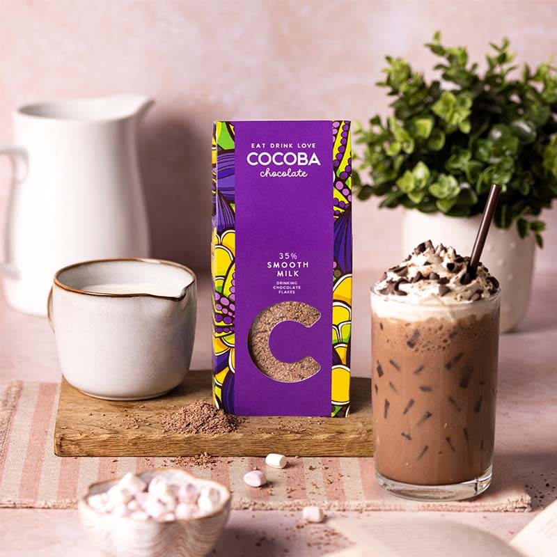 Ischoklad av chokladflakes
