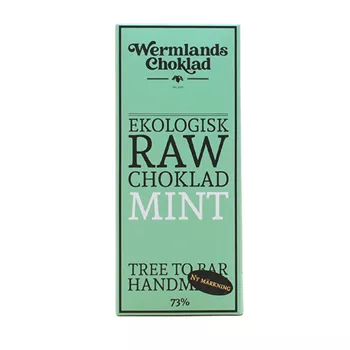 Rawchoklad mint & nibs 73%
