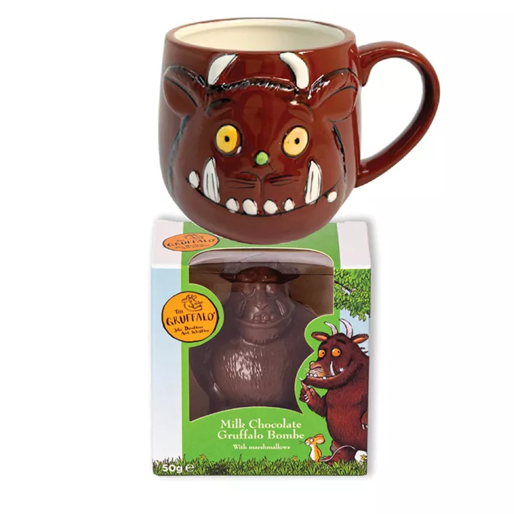 Bild på Gruffalo presentpaket med mugg & chokladbomb