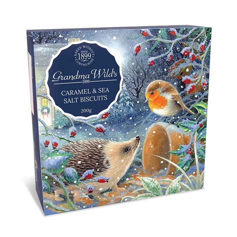 Kakor med salt karamell i presentask – 200g