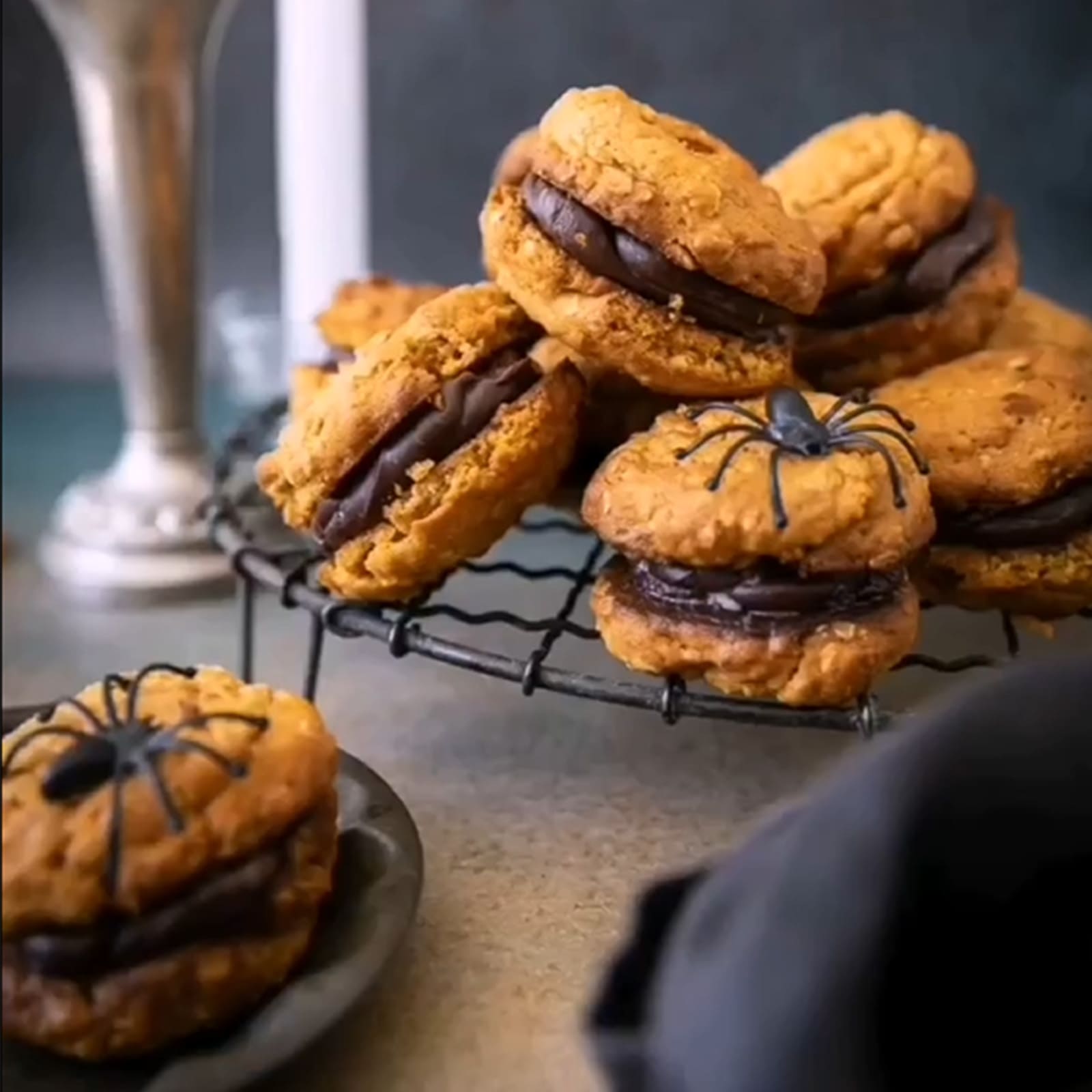 Havrekakor med pumpa & choklad