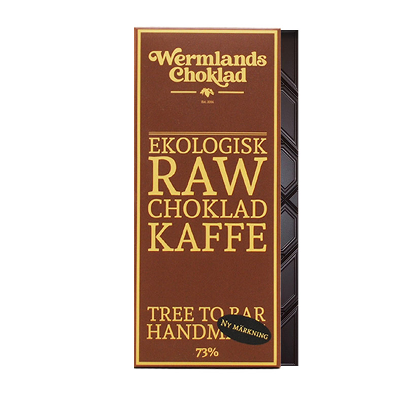 Bild på 73% rawchoklad med kaffe