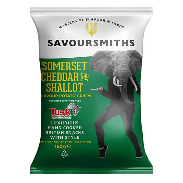 Cheddar- & schalottenlökchips