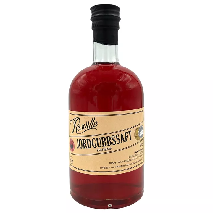 Bild på Kallpressad jordgubbssaft – 50cl