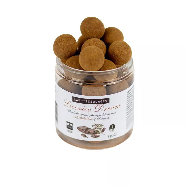 Bild på Chokladlakrits med salmiak & lakritspulver - 150g