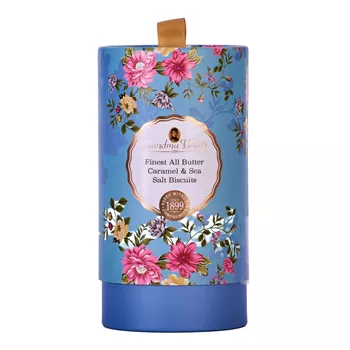 Smörkakor med salt karamell i Floral-tub – 150g