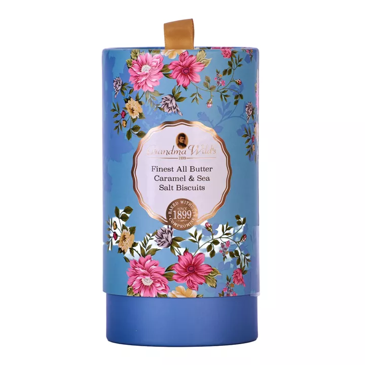 Bild på Smörkakor med salt karamell i Floral-tub – 150g
