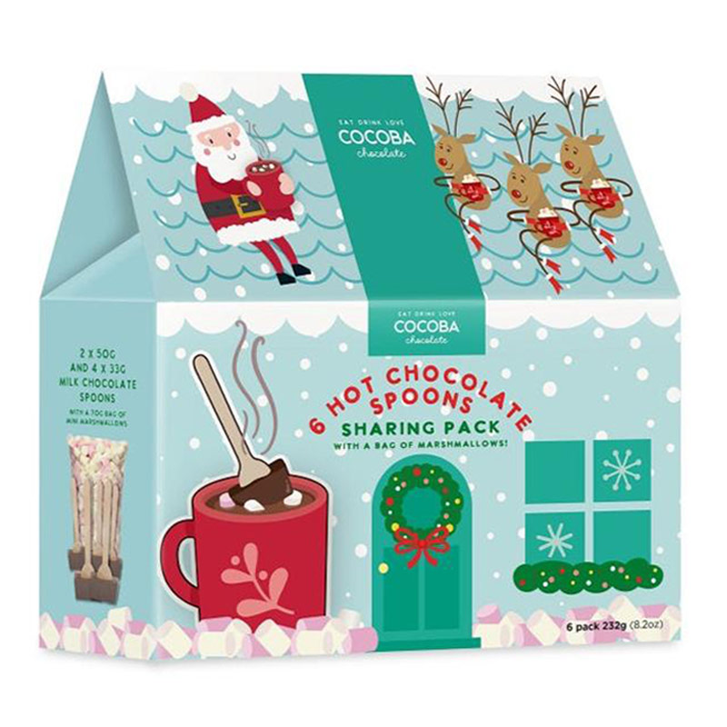 Presenthus med chokladpinnar & marshmallows – 6-pack