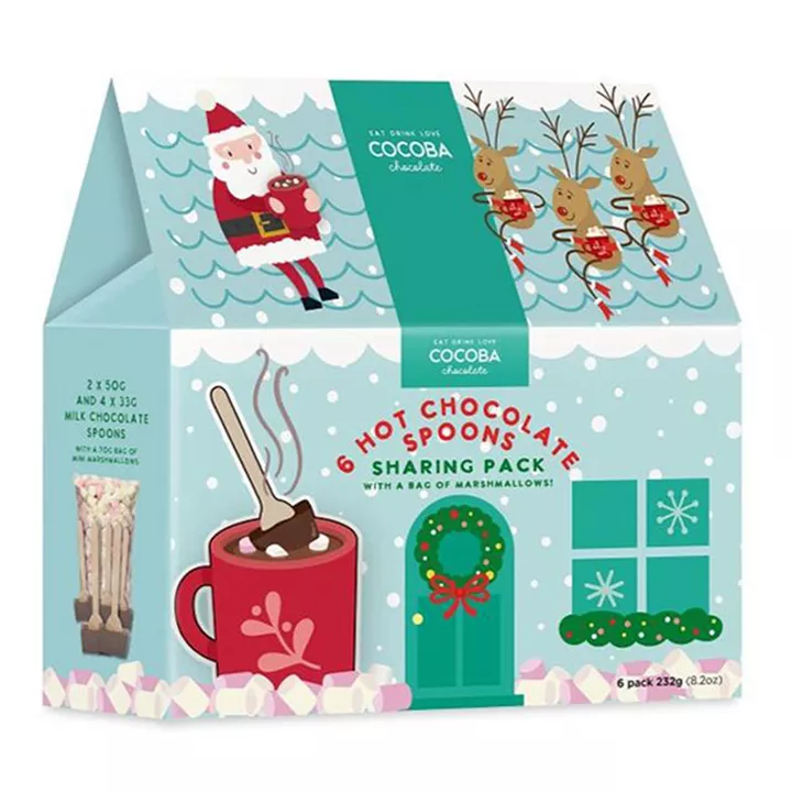 Bild på Presenthus med chokladpinnar & marshmallows – 6-pack