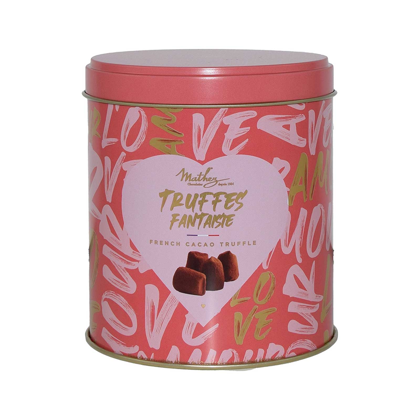 Bild på Tryffel naturell love presentburk – 250g