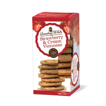 Kakor med jordgubb & vit choklad – 150g