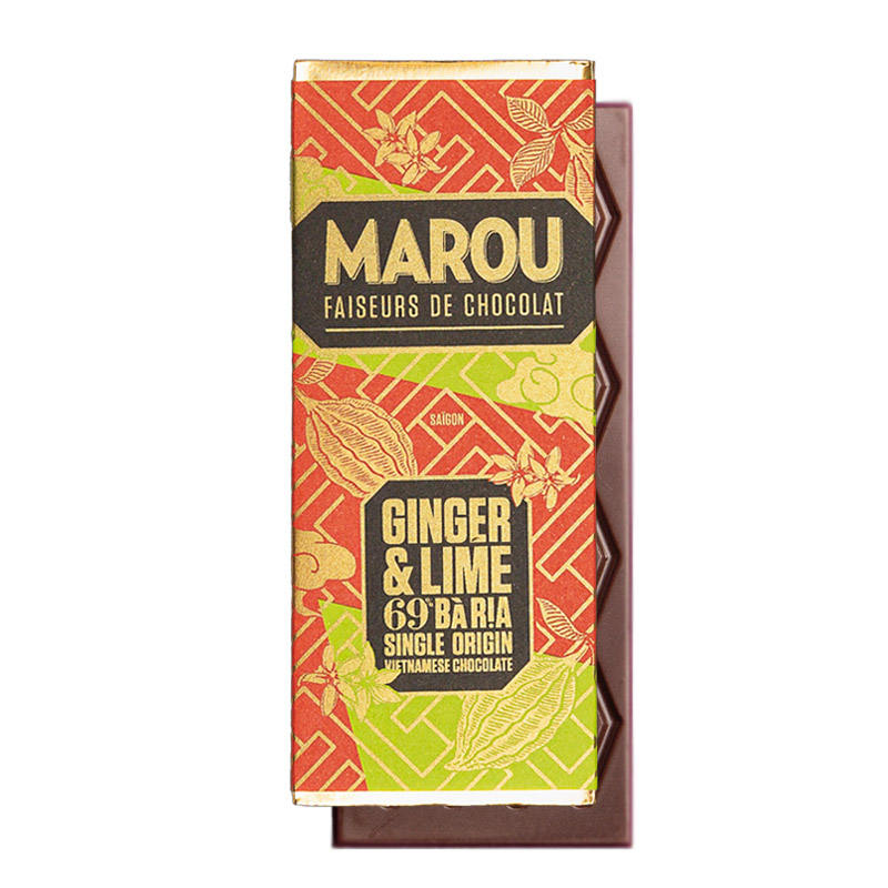 Bild på Mörk choklad med ingefära & lime 69%