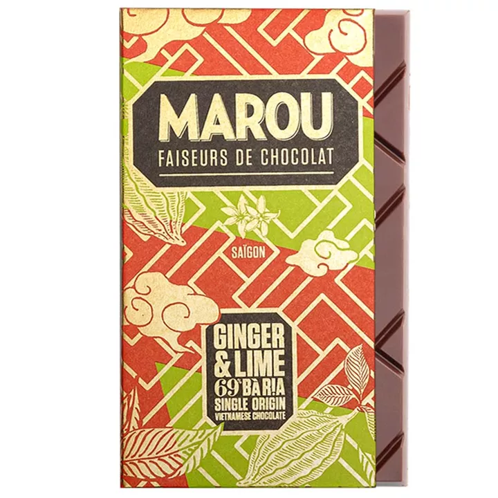 Bild på Mörk choklad med ingefära & lime 69%