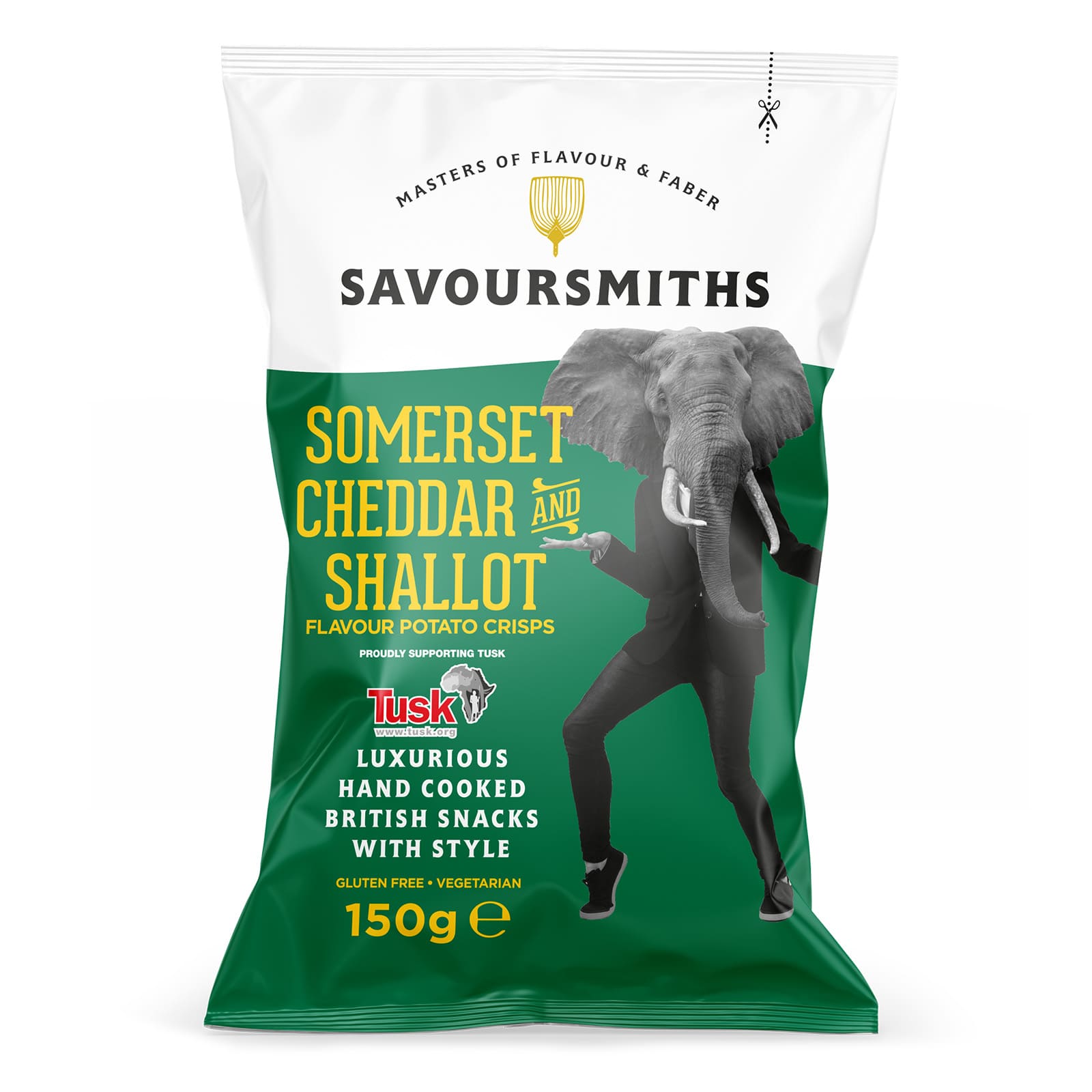 Cheddar- & schalottenlökchips – 150g