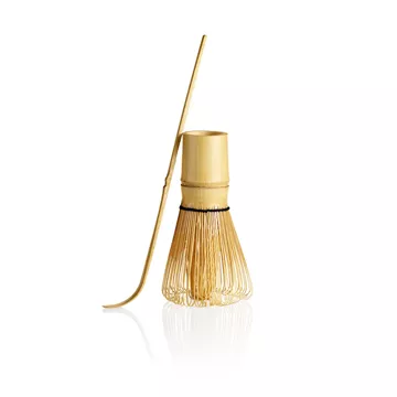 Matcha tillbehör – bambuvisp & bambuspatel