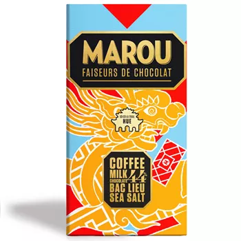 44% mjölkchoklad med kaffe & havssalt – 80g
