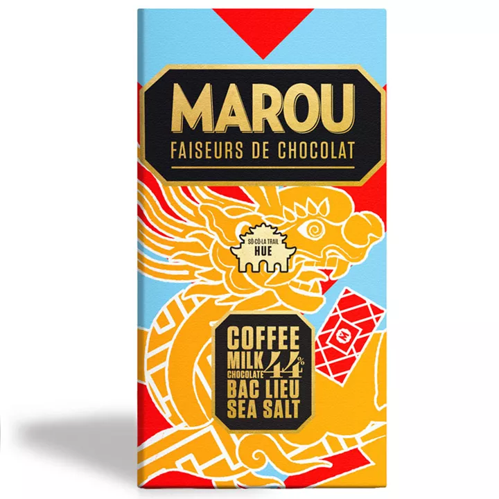 Bild på 44% mjölkchoklad med kaffe & havssalt – 80g