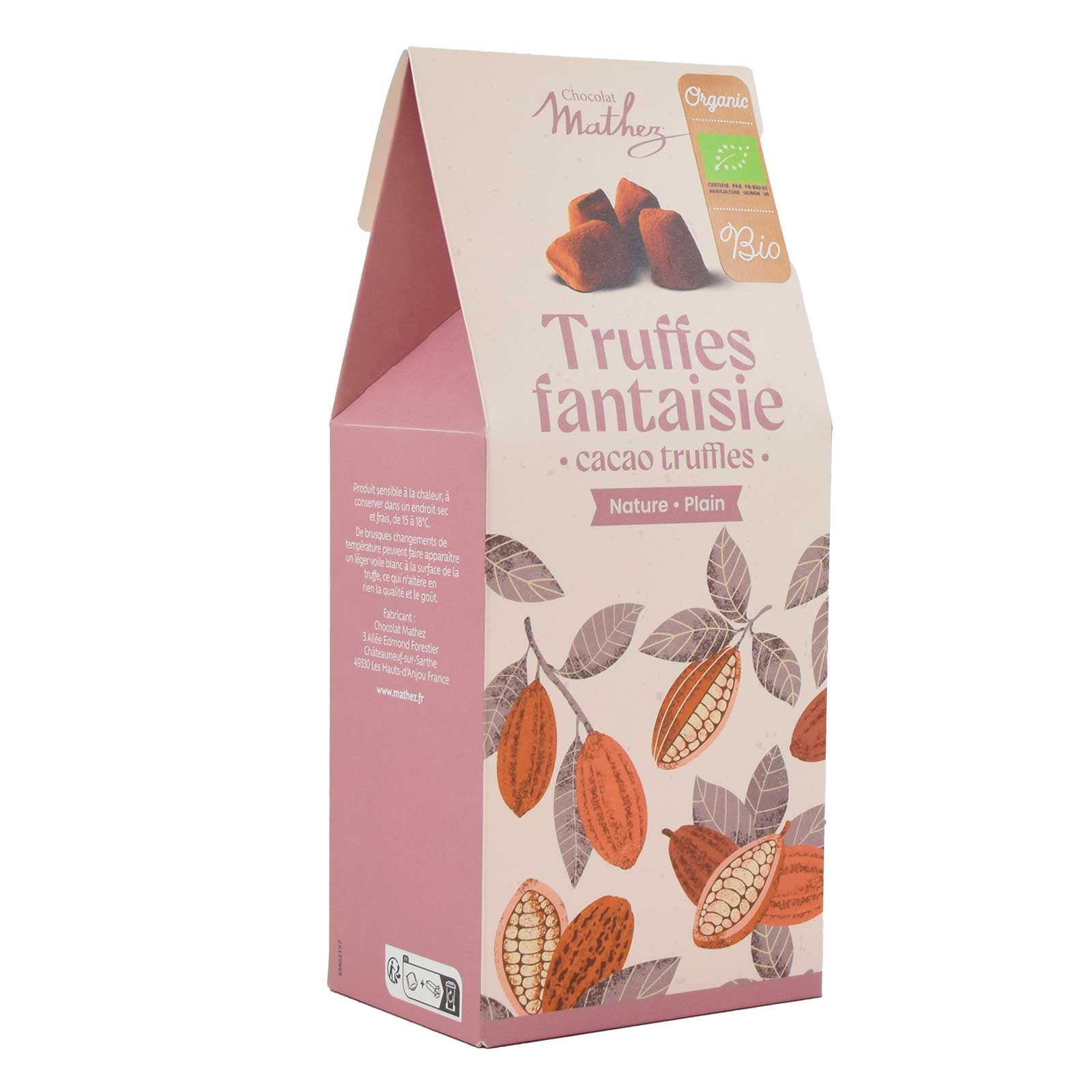 Ekologisk chokladtryffel naturell – 100g