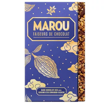 62% mörk choklad med kanel & cashewnöt - 100g