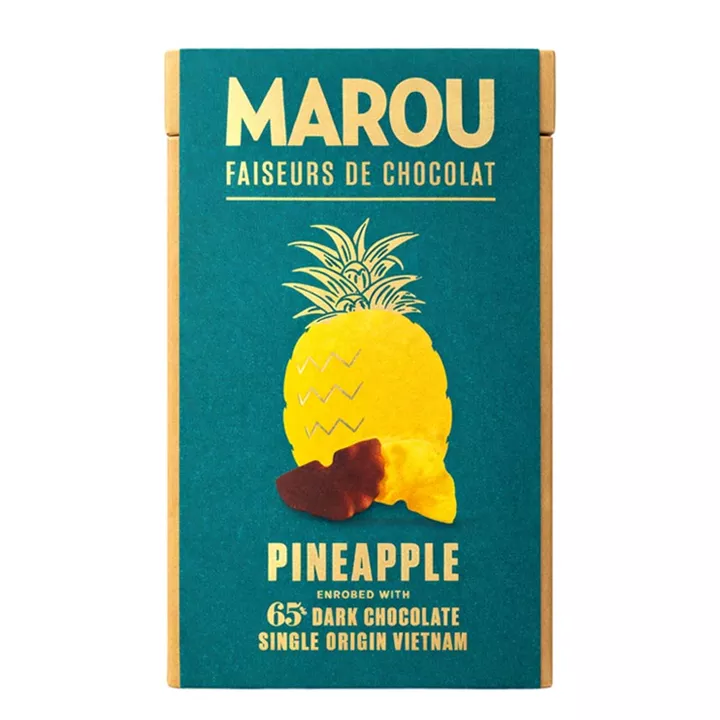 Bild på Chokladdoppad ananas — 65% mörk choklad