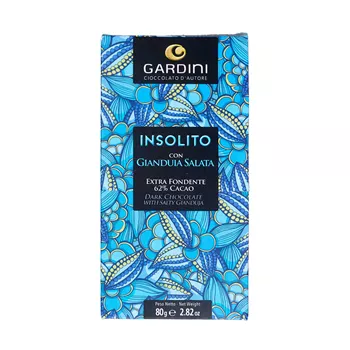 72% mörk choklad med gianduja-nougat & havssalt