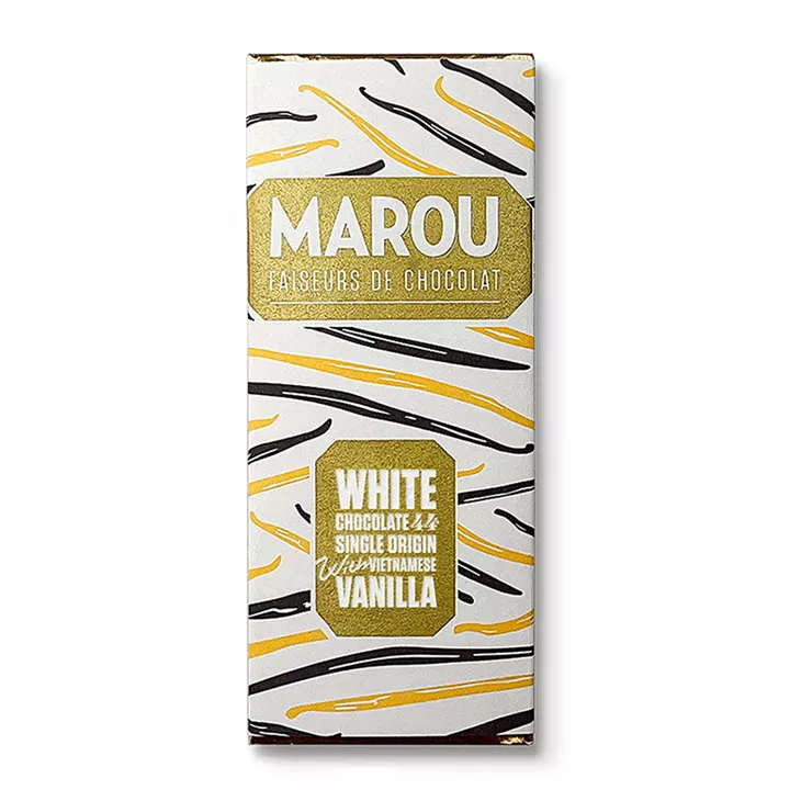 Bild på Vit choklad med vietnamesisk vanilj 24g – 44%