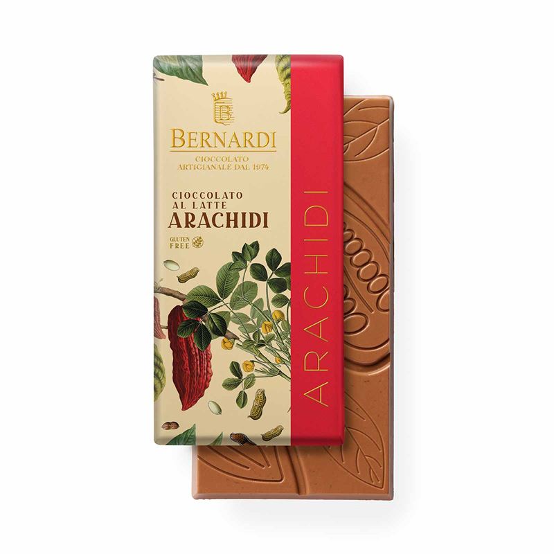 Jordnötsnougat av mjölkchoklad