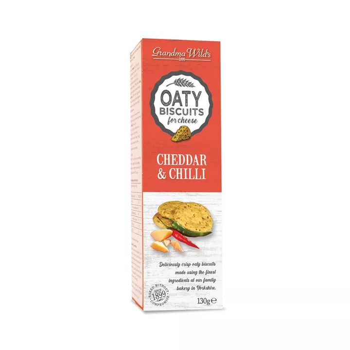 Bild på Havrekex med cheddar & chili – 130g