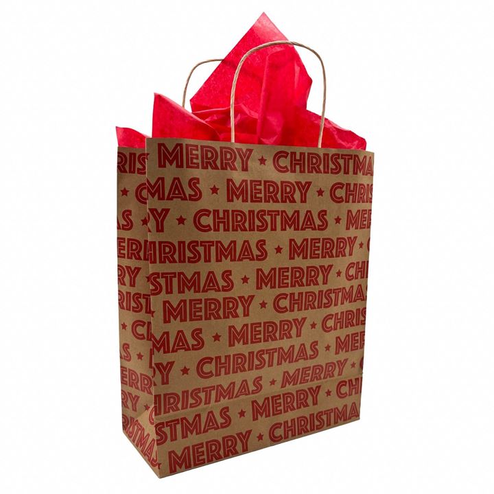 Bild på Presentpåse stor – Merry christmas