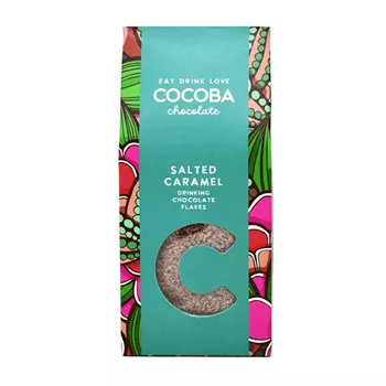 Chokladflakes av mjölkchoklad med salt karamell