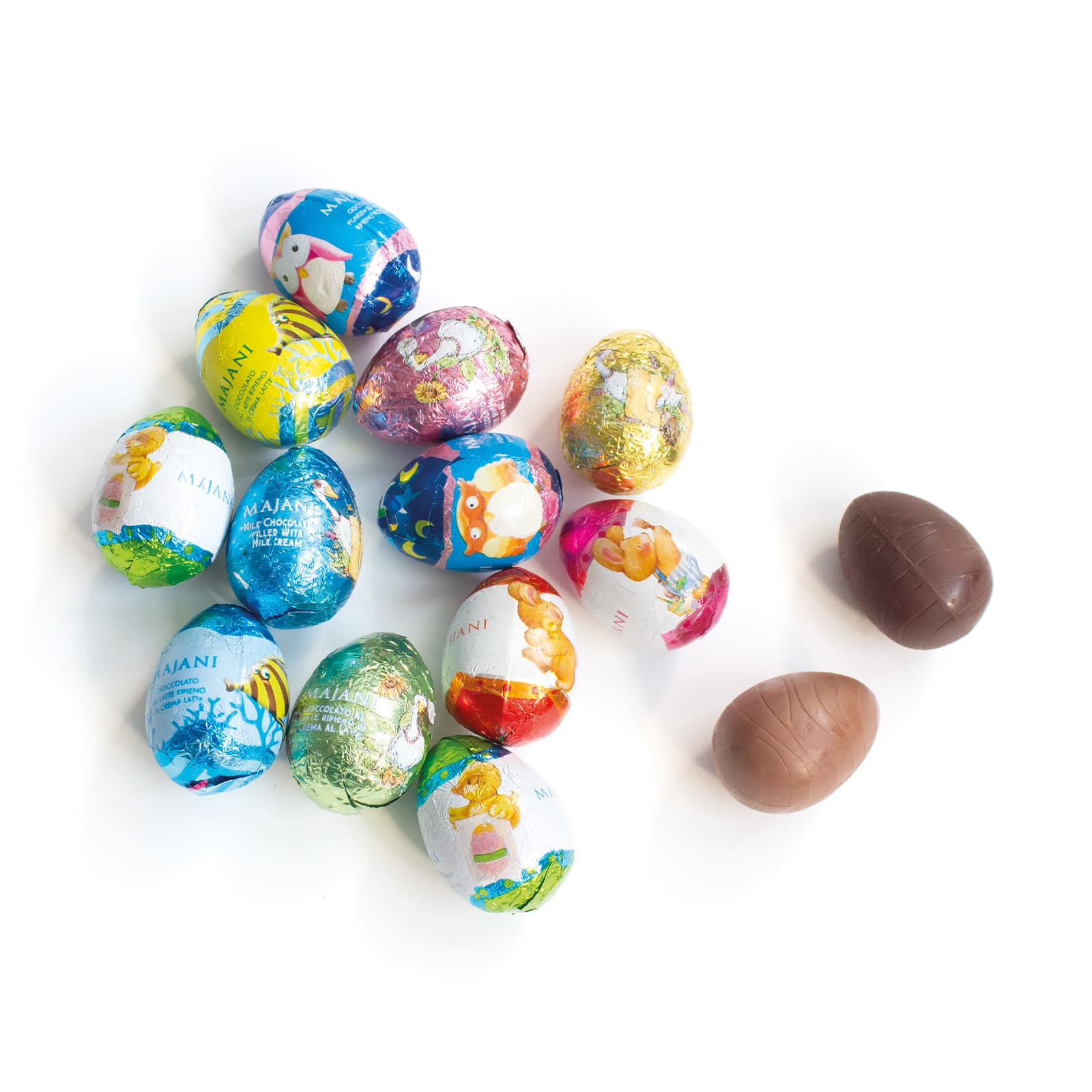 Bild på Chokladägg mix mjölk- & mörk choklad 15,5g